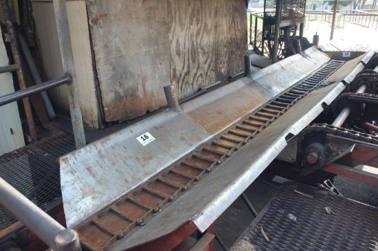 Morbark 22' Infeed Ladderback Chain Conveyor, Hyd Dr