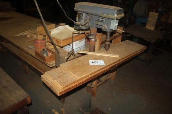 Clarke Drill Press, Mdl# 1316F, Single Phase