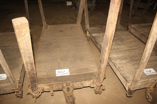 Wooden Factory Cart