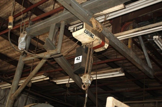 Coffing 1T Overhead Electric Chain Hoist