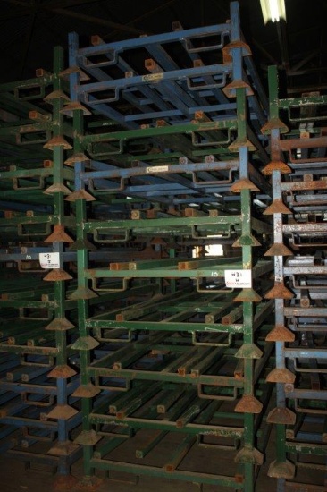 (10) Stackable Steel Bunks 44" x 79" w/Removable 68" Posts