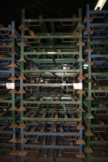 (10) Stackable Steel Bunks 44" x 79" w/Removable 68" Posts