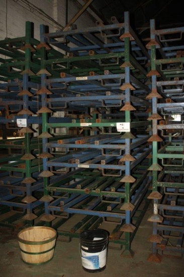 (10) Stackable Steel Bunks 44" x 79" w/Removable 68" Posts