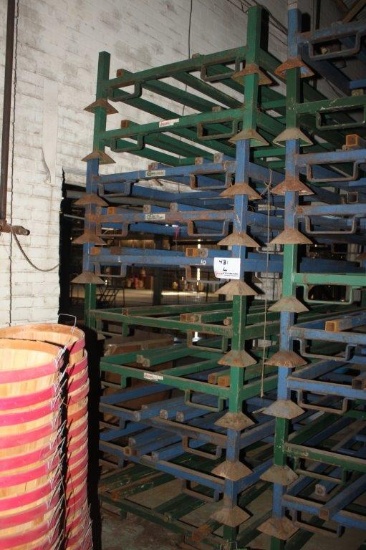 (10) Stackable Steel Bunks 44" x 79" w/Removable 68" Posts