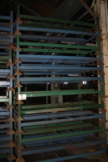 (12) Stackable Steel Bunks 44" x 79" w/Removable 68" Posts