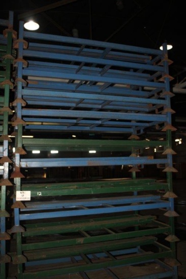 (12) Stackable Steel Bunks 44" x 79" w/Removable 68" Posts