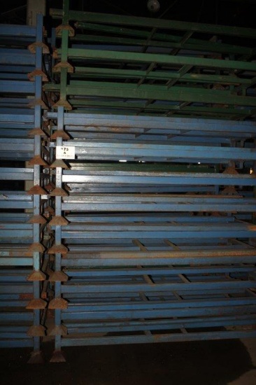 (12) Stackable Steel Bunks 44" x 79" w/Removable 68" Posts