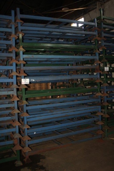 (12) Stackable Steel Bunks 44" x 79" w/Removable 68" Posts