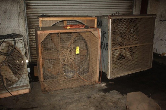 (3) Exhaust Fans- (2) 48", (1) 40", Single Phase