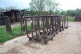 (9) 4' x 4' x 3' Steel Bunks
