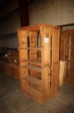 (2) Wooden Shelving Units 