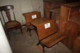 (2) Vintage School Desks