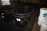 (2) Rubbermaid Water Troughs