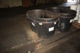 (2) Rubbermaid Water Troughs