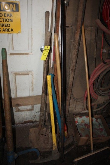 Shovels, Pick Axe, Spud Bar, Brooms, Axe, Sledge