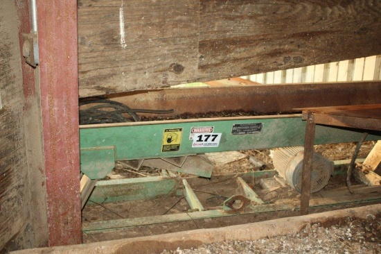 Precision Vibratory Conveyor 18in x 28ft x 10in Deep, Transition to Chipper