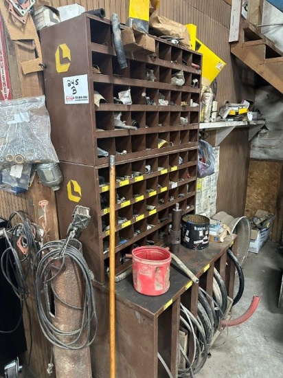 Metal Parts Bin & Contents