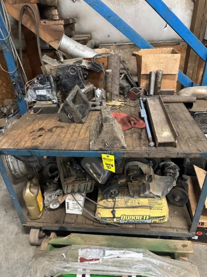 Steel Rollaway Table & Contents