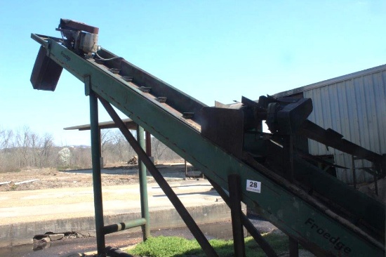 Froedge 32ft Barn Sweep Conveyor, Clockwise Rotation w/Electric Dr