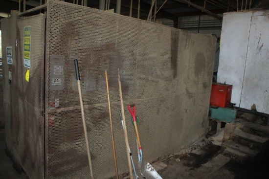 Steel, Safety Barricade (1) Section 7ft H x 11ft L, (1) Section 7ft H x 9ft