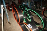 (10) Smooth Back Band Saw Blades (used on Sanborn 5ft band saw)
