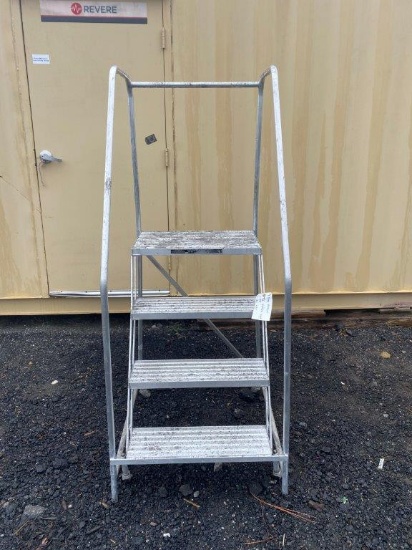 Cotterman 4 Step Aluminum Rolling Ladder, Located at: 6 Hwy 23 NE, Suwannee