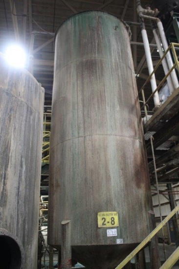 Steel, Approx. 5000gal Liquid Storage Tank w/Slope Bottom, 2 Pumping Units