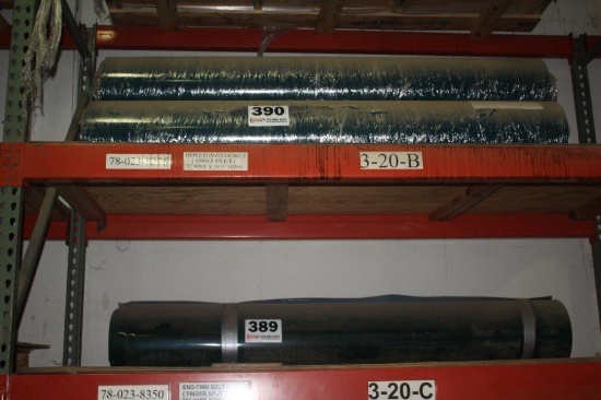 New (3) 72" x 76' 3" Roll of Conveyor Belting (Finger Splice)