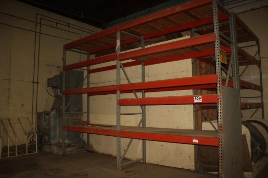 (2) Sections of Pallet Racking 42" x 8' x 12' T (5 Shelves)