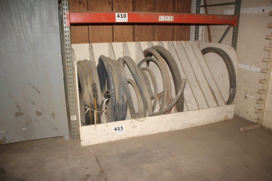 Wooden Bin w/Assortment of Hose (mostly Hyd)