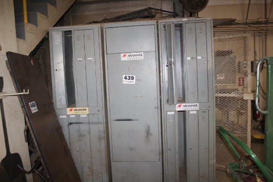 (3) Metal Locker Units