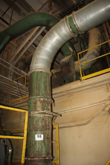 Blower Pipe Approx. 18" x 60' w/90° Elbow