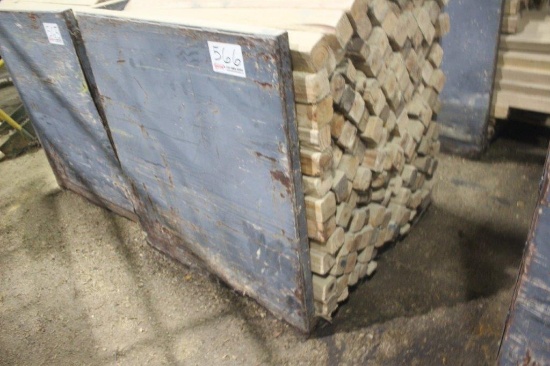 Steel 4' x 6' x 52" T, 3-Sided Bin w/4 x 4 Wood Bolster