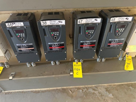 (4) Toshiba 5hp V.F.D. Mdl# VFAS1, 3ph (sells times the money)