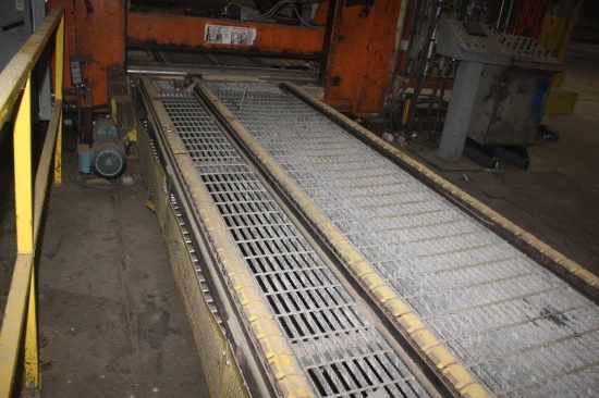 Infeed Deck 4' x 15' w/Plastic Coated Rooftop Chain w/Dr