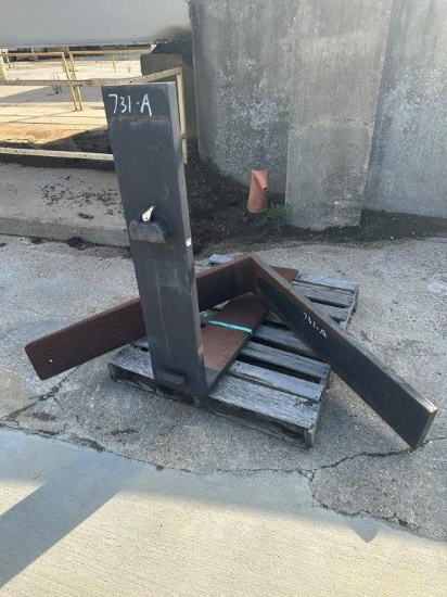 New Set of Forklift Forks 10" W x 48" L, Fits 25.5" Carriage