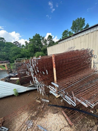 (4) Steel Bunks 5 x 8' x 5' T w/Contents