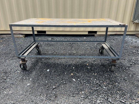6' x 3' Heavy Duty Rolling Table, Located at: 6 Hwy 23 NE, Suwannee, GA 300