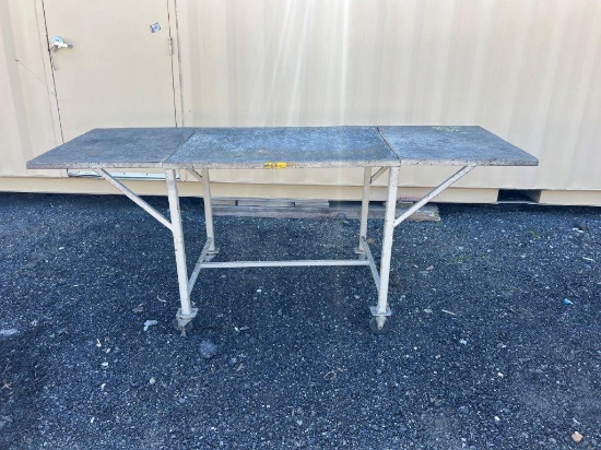 91" x 30" Rolling Table, Located at: 6 Hwy 23 NE, Suwannee, GA 30024