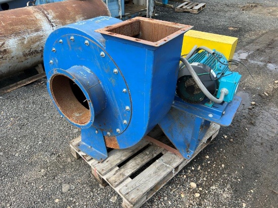26" Blower, 20hp, 575V, 14" Inlet, 13" Outlet, Located at: 6 Hwy 23 NE, Suw