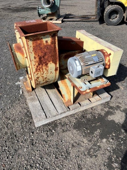 26" Blower, 20hp, 575V, 14" Inlet, 13" Outlet, Located at: 6 Hwy 23 NE, Suw