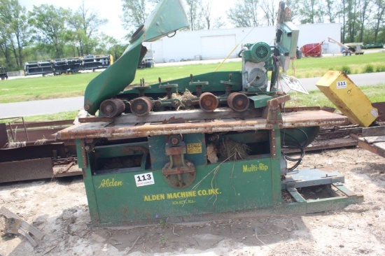 Alden Machine Multi Rip Saw - Parts Machine