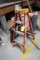 4' Fiberglass Step Ladder w/Plastic Rollaway Dolly