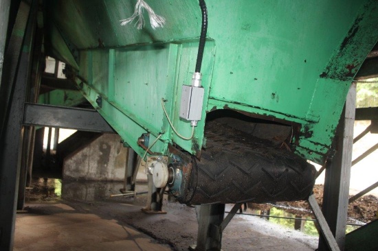 Waste Belt Conveyor 24" x 25' w/Elec Dr