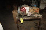 2 x 4' Steel Rollaway Work Table w/Contents