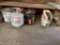 LP Tank Wood Lathe & Misc Under Stairs & Bench