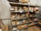 Contents Of 2 Shelving Units & Electrical, Roler Chain, Disconnects, Amp Tramps, Oiler Parts