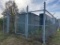 16ft X 49ft X 6ft Cyclone Fence Enclosure W/ 3 Barbed Wire Strands, 10ft & 8ft Swing Gates (Around O