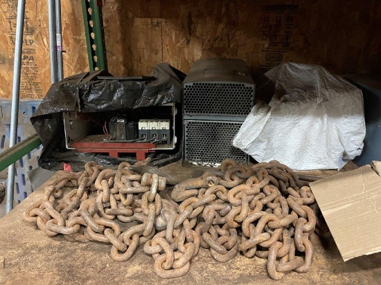 Contents Of Pallet Rack: Electronics, Bandsaw Blades, HD Hub