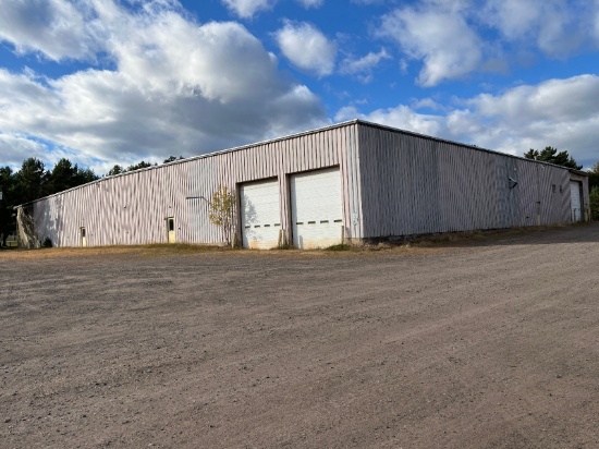 Parcel #2  1010 1st Ave. N. Park Falls, WI – 150ft X 200ft Steel Frame Building W/ Concrete Floor. 2